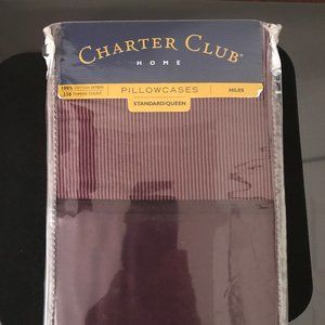 Charter Club Sateen-Finish Cotton Pillowcase Set